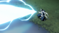 Byakuya uses Byakurai in his fight with Kōga Kuchiki.