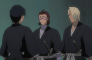 Shinta reports to Izuru and Kibune.