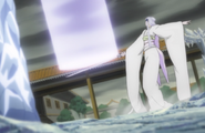 Sode no Shirayuki attacks Rukia with Some no mai, Tsukishiro.