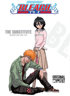 Rukia and Ichigo on the cover of the Season 1 box set.