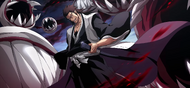 Kenpachi Kuruyashiki wielding his Shikai.