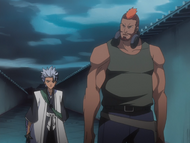 Koga explains his role as a teacher to Hitsugaya.