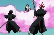 Reigai-Byakuya continues his relentless attack.