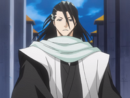 Byakuya asks Renji if he still intends to save Rukia.