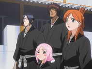 Uryū and friends see the beginning of the execution ceremony