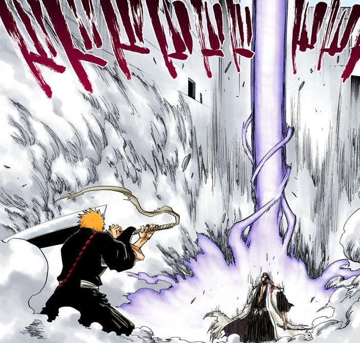 ichigo vs kenpachi manga