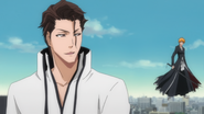 Aizen explains to why Ichigo cannot defeat him.