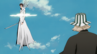 Kisuke Urahara uses Rikujōkōrō on Sousuke Aizen.