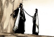 Unohana pins Kenpachi.