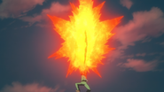 Love raises Tengumaru in order to use Hifuki no Kozuchi.