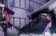 Yoruichi Shihōin confronts Askin and points out his convoluted methods.