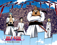 Yammy, Grimmjow, Luppi, and Wonderweiss on the cover of Chapter 230.