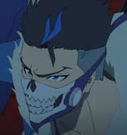 Bruno while wearing his mask.