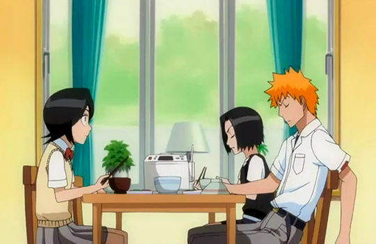 Bleach Episode 1  The scenery outside the window changes fast