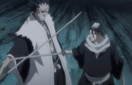 Byakuya vs. Kenpachi.