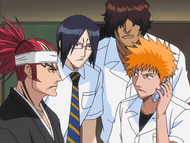 Renji talks to Ririn over Renji's phone.