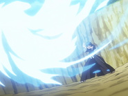 Rukia uses Sōkatsui while training against Orihime.