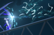 Cinderella uses Stealth Scale to evade Bruno's attack.