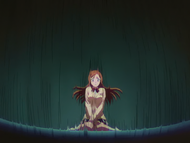 Orihime experiences a powerful Reiatsu.