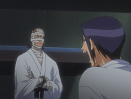 Uryū is relieved to learn that Ganju is alive.