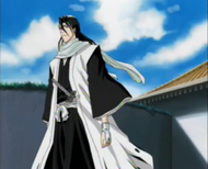 Byakuya has defeated Arturo.