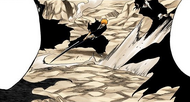 Ichigo trains to use Getsuga Tenshō at will against Zangetsu.