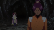 Tobiume stands behind Yoruichi.