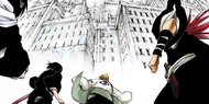 Renji and the others approach the center of the palace.