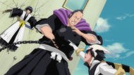 Marechiyo Ōmaeda protects Suì-Fēng from Ggio.