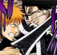 127Ichigo and Zangetsu clash