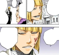 Shinji explains that he is urging Marechiyo to help Kenpachi.