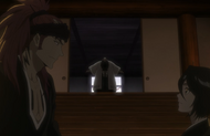 Ichibe'e greets Rukia and Renji, whom he intends to train personally.