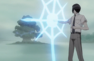 Uryū notices the island crackling with electricity.