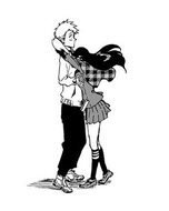 Noel embraces Balgo after learning that he is no longer designated a Punitive Dragon.