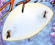 Orihime heals two Shinigami at once.