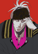 Renji in normal clothing, commemorating the release of episode 399.