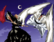 Ikkaku fights a released Edrad.