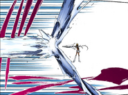 Harribel uses Hirviendo to melt Tōshirō Hitsugaya's attack.