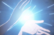 Rukia generates the blue energy for Sōren Sōkatsui.