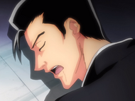 Saidō begins snoring as he falls asleep after collapsing.