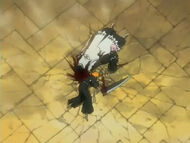 Kenpachi unconscious