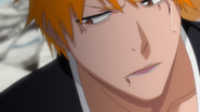 Ichigo fails to respond to Gin's questions.