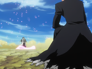 Ichigo is admonished by a hallucination of Byakuya for not acknowledging his heart's confusion.