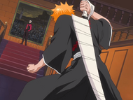 Ichigo refuses to leave without Uryū.