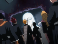 Ukitake informs the Strike Force that Orihime has disappeared.