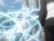 Uryū activates the Quincy Bangle.