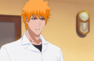 Ichigo states he thought Karin and Yuzu would sleep in the living room all night.