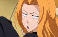 Rangiku accuses Hitsugaya of stealing her sweets.