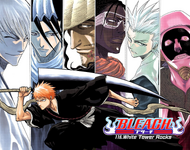 Tōsen, several other captains, and Ichigo on the cover of Chapter 116.