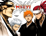 Hitsugaya, Ichigo, Renji, and Kenpachi on the cover of Chapter 143.